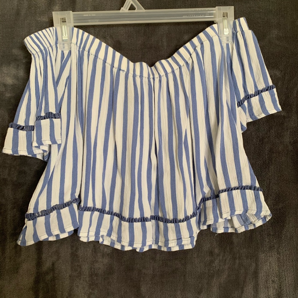 Off the shoulder crop top